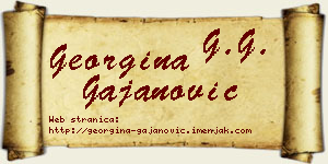Georgina Gajanović vizit kartica